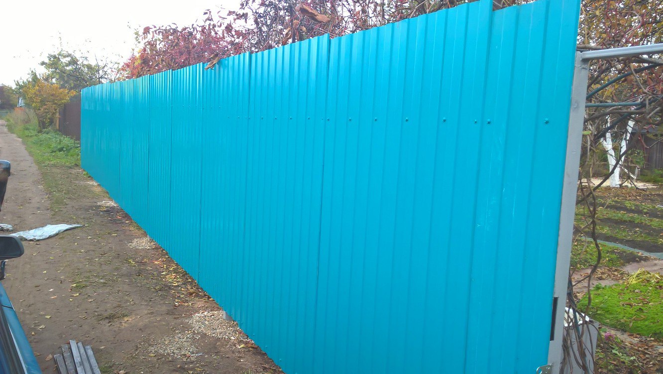 Забор из профнастила в Ярославле